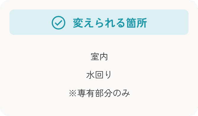 変えられる箇所