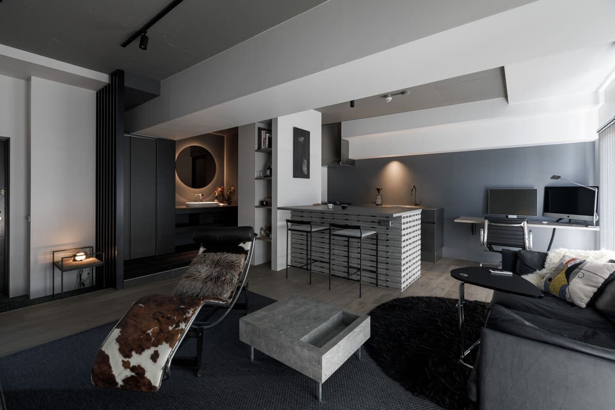 シームレスなワンルーム事例