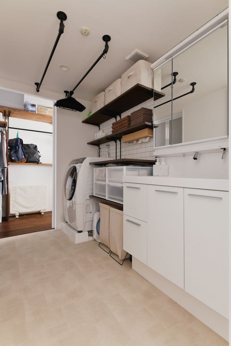 家事動線をフルリノベーションで整理。回遊性を持たせたプランにより作業の効率化が可能に。