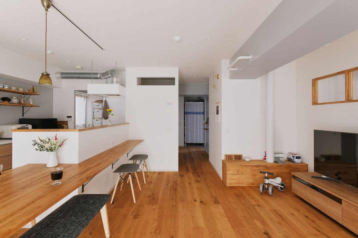 子育て世代に人気の広さのあるLDK。